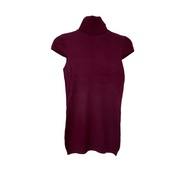 Marciano Burgundy Capped Sleeves Turtleneck - Size XS - Picture 1 of 4